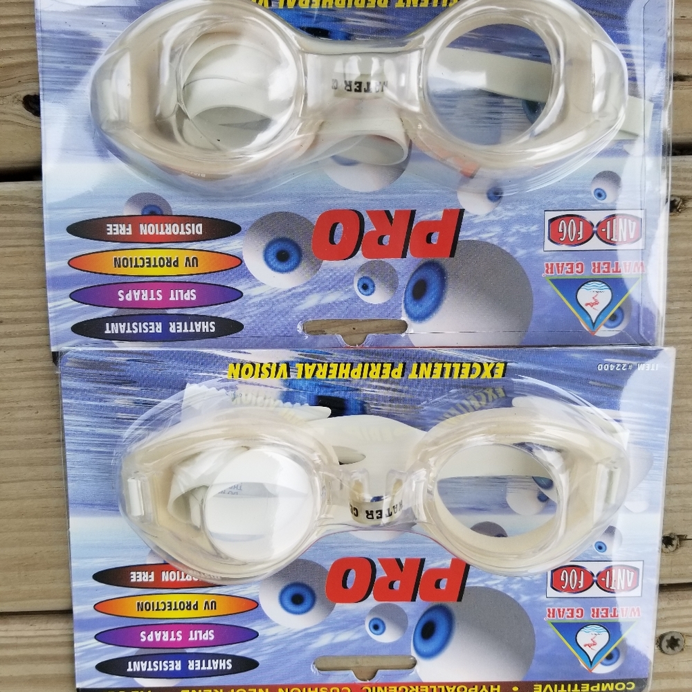 NEW Water Gear Pro anti fog swim goggles #22400